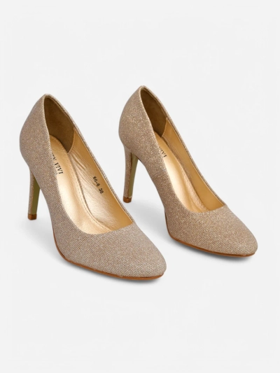 Chaussures à talons hauts pour femmes Royalfashion Glitter Enen
