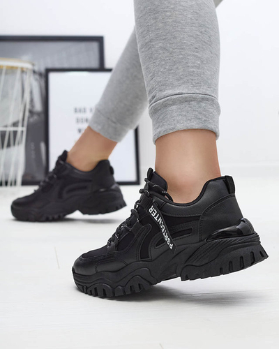 Chaussures de sport noires pour femmes Evilpo- Footwear