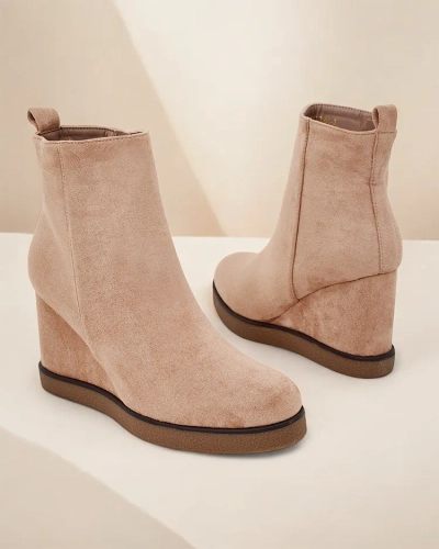Bottines à talons compensés pour femmes Royalfashion Sierra