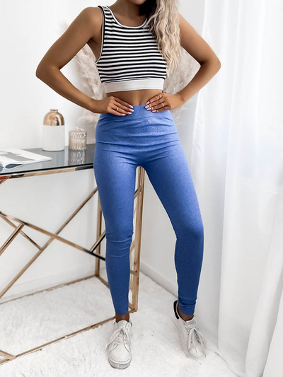 Leggings pour femmes en bleu- Vêtements