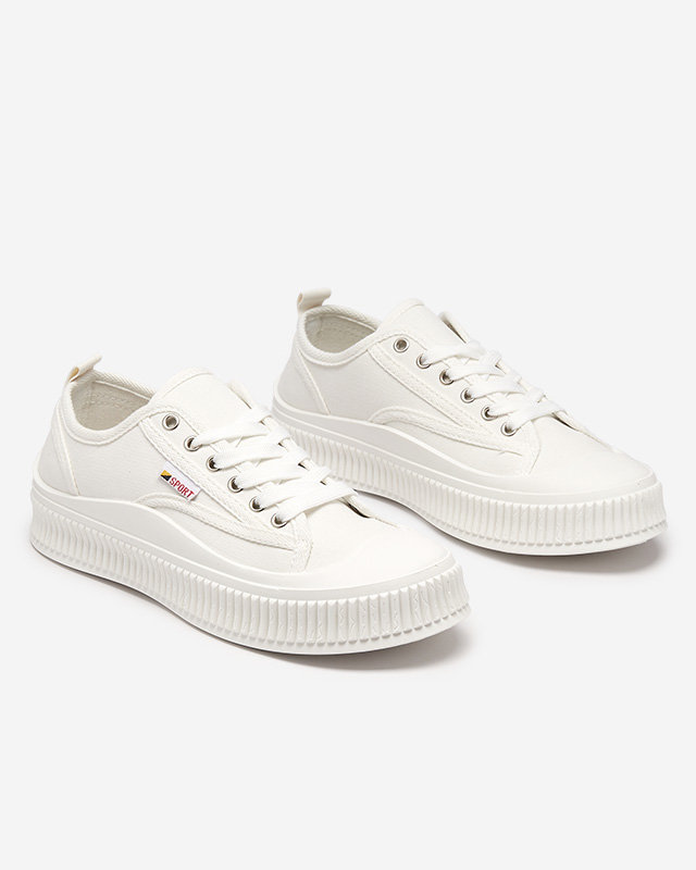 OUTLET Baskets blanches pour femmes Scola-Shoes