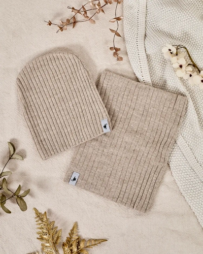 Royalfashion Ensemble d'hiver universel - bonnet avec un tour de cou