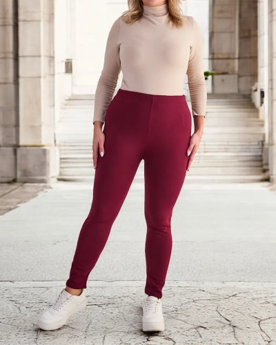 Royalfashion Pantalon tregging isolé pour femme PLUS SIZE