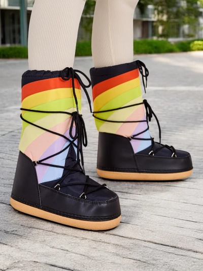 Chaussures de style botte de neige pour femmes Royalfashion Tencce