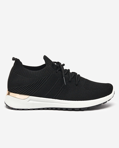 Chaussures de sport tissées noires pour femmes Ferroni - Footwear