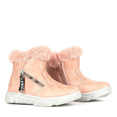 Bottes de neige roses pour enfants avec fourrure Nicia - Footwear