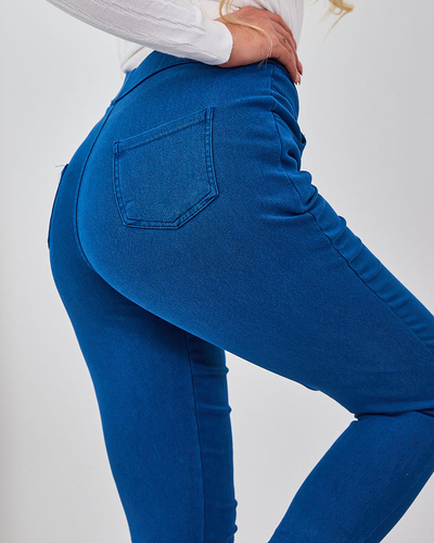 Royalfashion Pantalon teggings femme en bleu