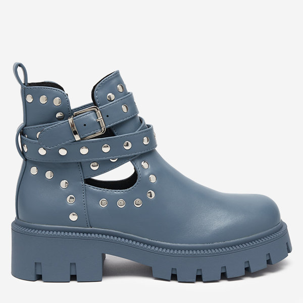 OUTLET Bottes pour femmes bleues avec jets Socogi - Chaussures