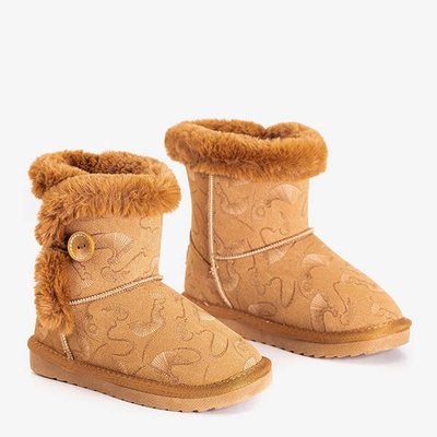 Bottes de neige enfants Xialo marron avec fourrure - Footwear