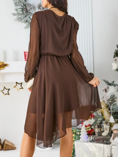 Robe classique pour femme de longueur genou de Royalfashion