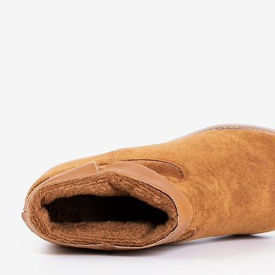 Bottines Eliana en Daim Écologique à Talon Compensé