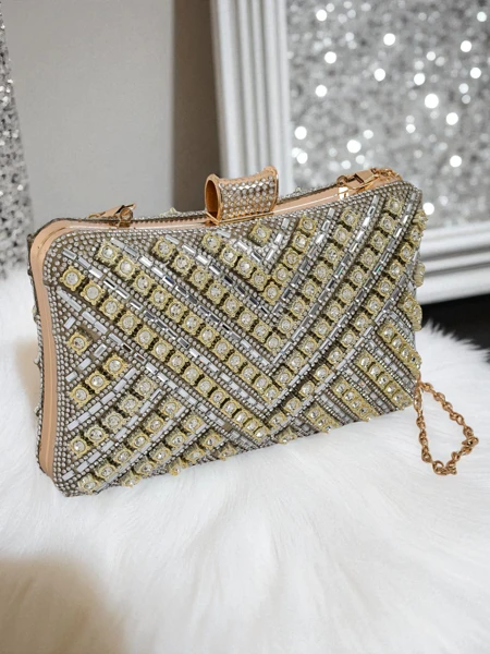 Royalfashion Pochette pour femme avec strass Seraphine Glint
