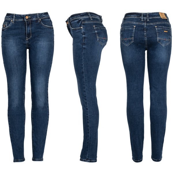 Jean taille haute bleu foncé - Pantalon 1