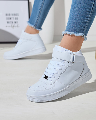 OUTLET Baskets montantes blanches pour femmes Silapa- Footwear