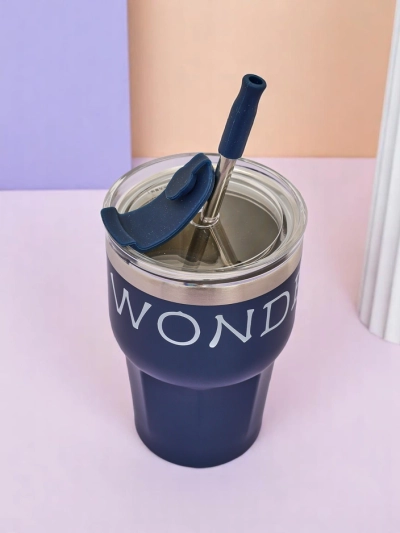 Royalfashion Mug thermique avec paille Belle