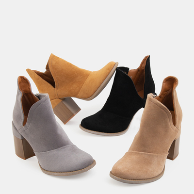 Bottes pour femmes grises avec découpes Plinara - Chaussures