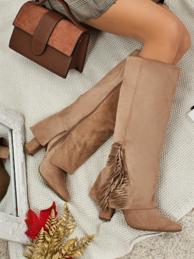 Bottes pour femmes en éco-daim avec tige Rimolea