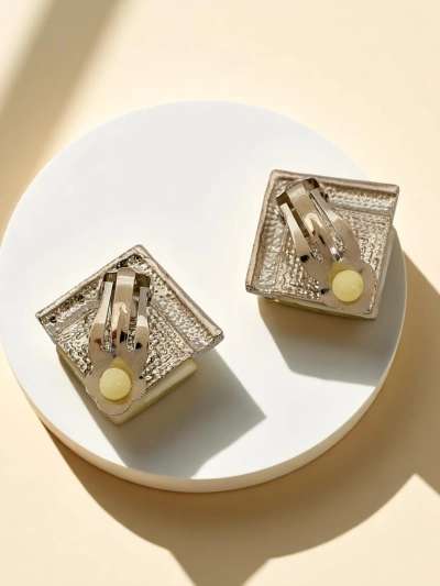 Boucles d’oreilles à clip pour femme Royalfashion avec cristal et zircon cubique