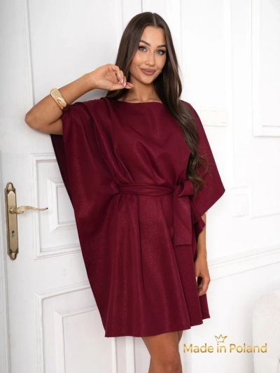 Aurelia Robe Bordeaux Élégante