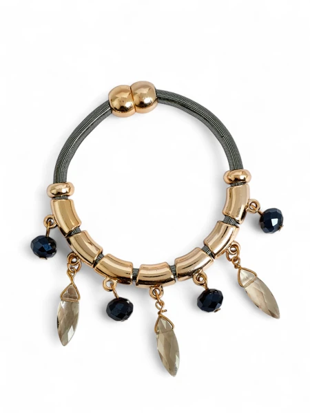 Bracelet pour femmes avec perles et paillettes