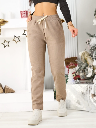 Royalfashion Pantalons de survêtement chauds pour femmes de grande taille