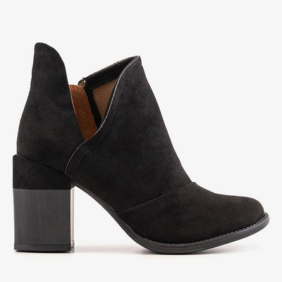 Bottines noires pour femmes à découpes de Namibie - Footwear