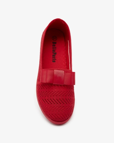 Baskets à nœuds pour filles de couleur rouge Lolisa - Chaussures