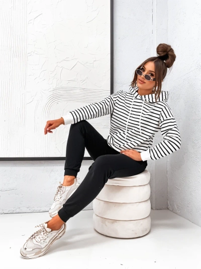 Ensemble de survêtement rayé Royalfashion pour femmes