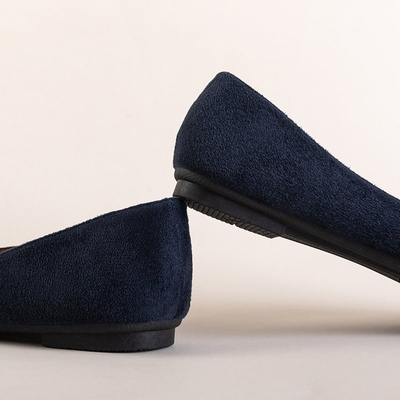 Mocassins femme bleu marine avec zircones cubiques par Felisa - Footwear