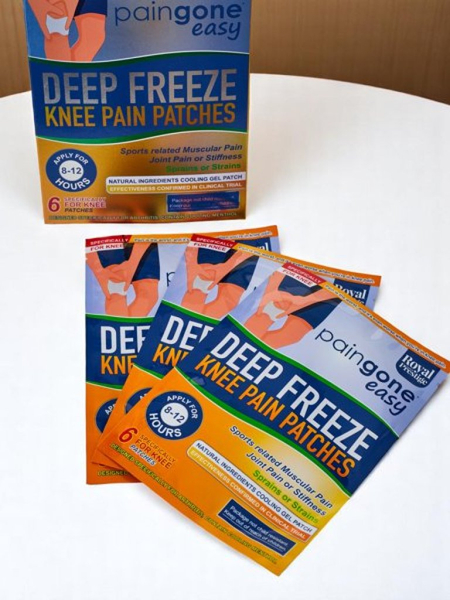 Patchs rafraîchissants antidouleur pour genoux (6 pcs.)