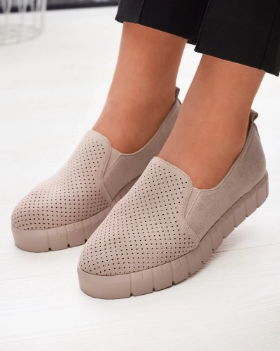 Baskets à enfiler ajourées en poudre pour femme Cegeti - Footwear