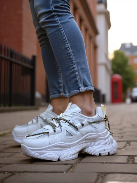 Royalfashion Baskets pour femmes sur une semelle épaisse Reterri