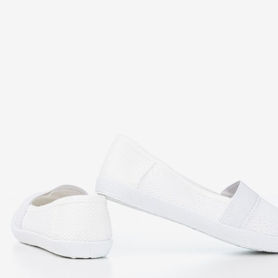 Slip fille blanc ajouré - sur Nugas- Footwear