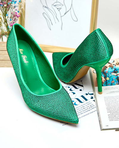 Royalfashion Escarpins à talons aiguilles Ferconie pour femme avec zircons