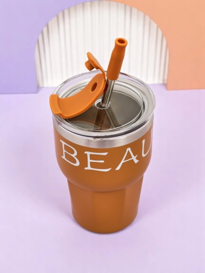 Royalfashion Mug thermique avec paille Beautiful