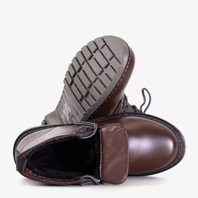 OUTLET Sacs en éco-cuir marron foncé pour femmes Sereia - Chaussures