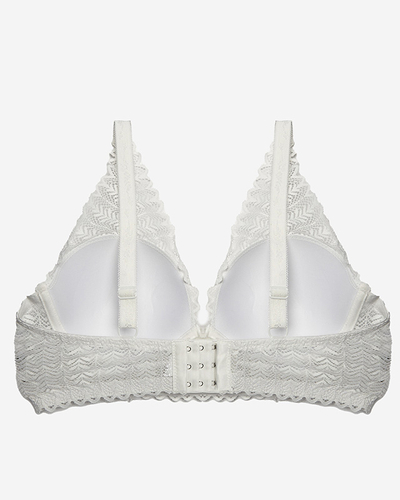 Soutien-gorge en dentelle crème pour femmes - Sous-vêtements