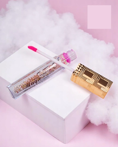 Gloss à lèvres incolore 24K hydratant avec des particules dorées
