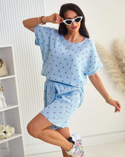 Royalfashion Ensemble d'été en coton pour femme