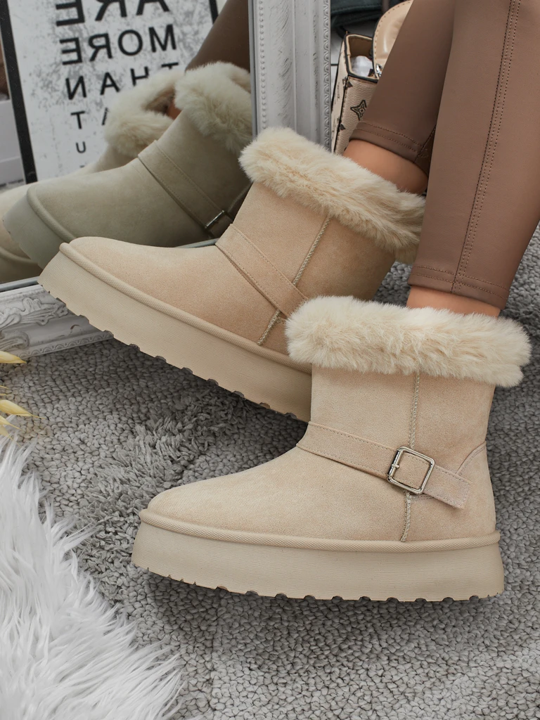 Royalfashion Bottes courtes de style bottes de neige pour femmes Myrelle