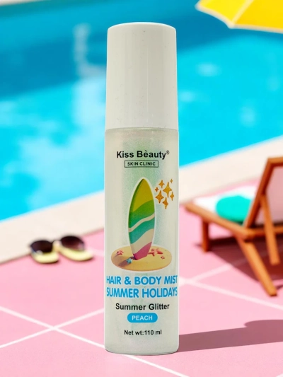 Summer Spray – Enlumineur liquide pour cheveux et corps Pêche