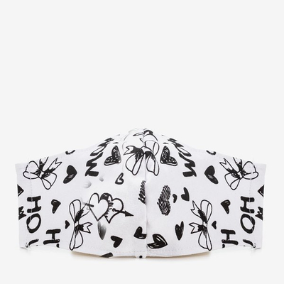 Masque protecteur 2 couches blanc - Masques faciaux 1