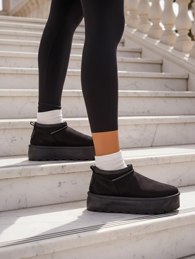 Royalfashion Bottes courtes pour femmes a'la bottes de neige Ozozi