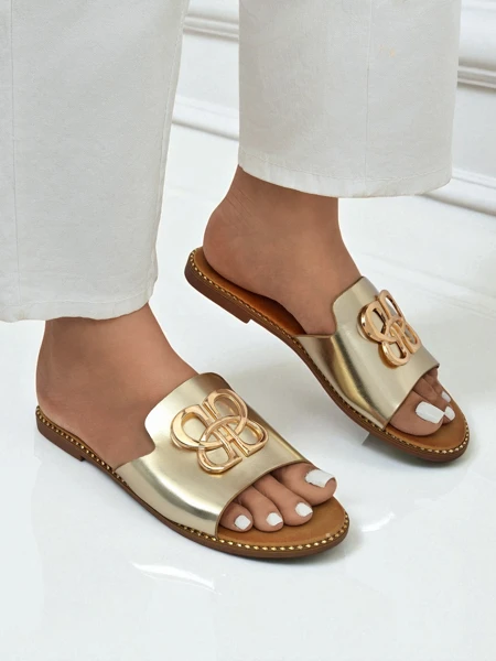 Royalfashion Sandales plates pour femmes Heraklia