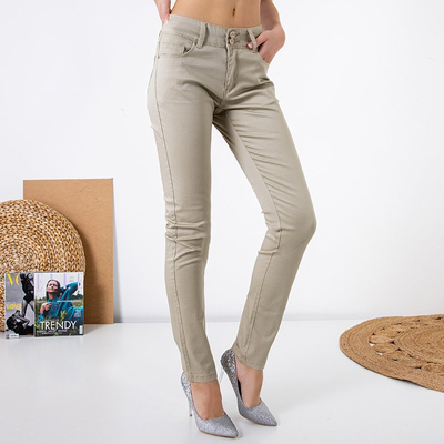 Pantalon femme kaki TAILLE PLUS - Vêtements