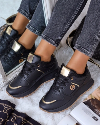 Royalfashion Baskets chauffantes pour femme avec fourrure Boris