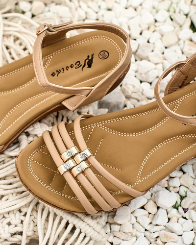 Royalfashion Sandales Sun Crusher pour femme décorées