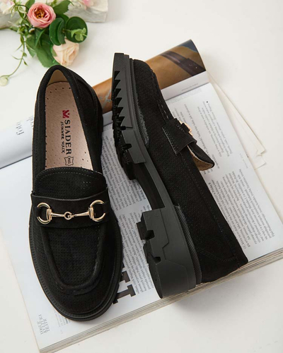 Royalfashion Mocassins ajourés femme avec chaîne Imerila