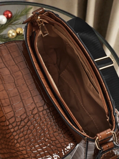 Sac à Main pour Femmes Aurora Marron Foncé Cuir Élégant