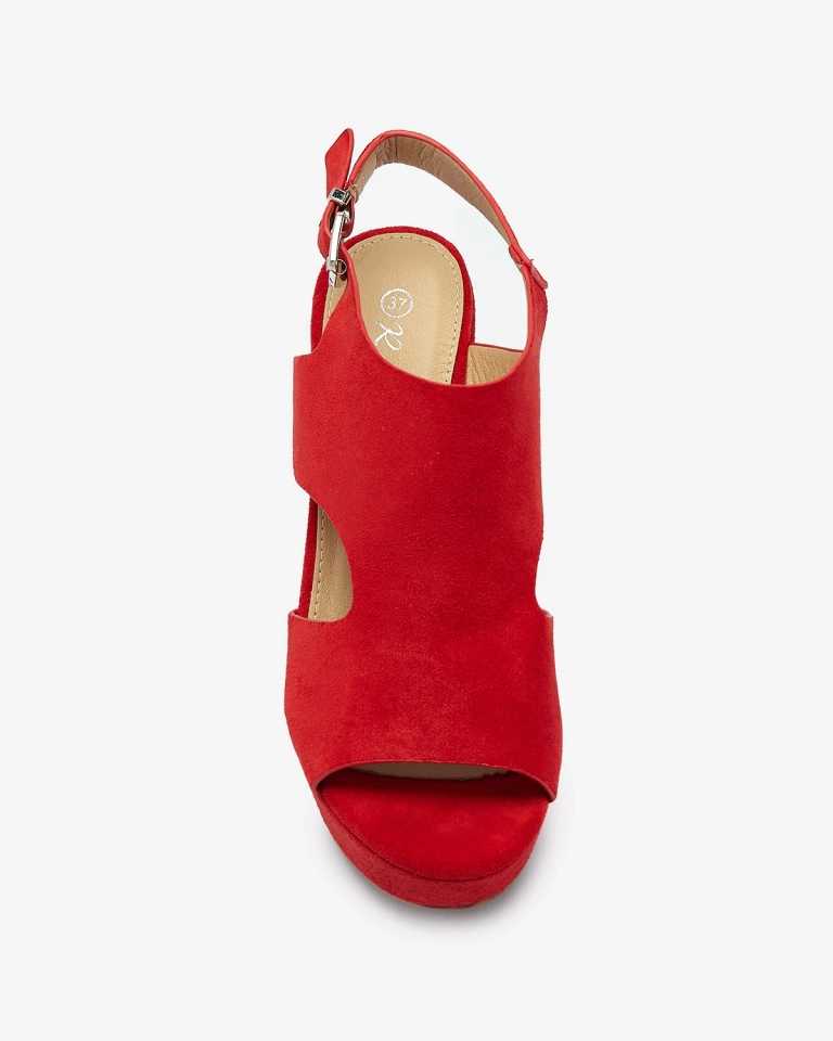Sandales rouges pour femme sur tige Lamiess - Footwear
